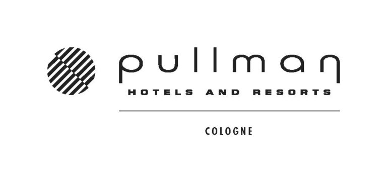 Pullman Cologne Logo weiß mit schwarzer Schrift